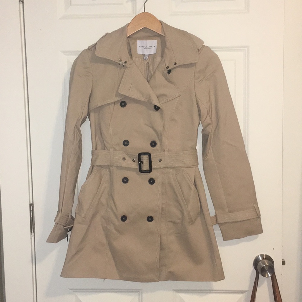 Carolina Belle Tan Trench Coat